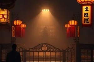 冬日邮差封面，雪后小巷里推着自行车的邮差背影